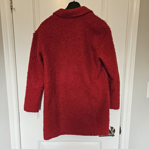Cherry Red Boucle Jacket - Picture 2 of 4